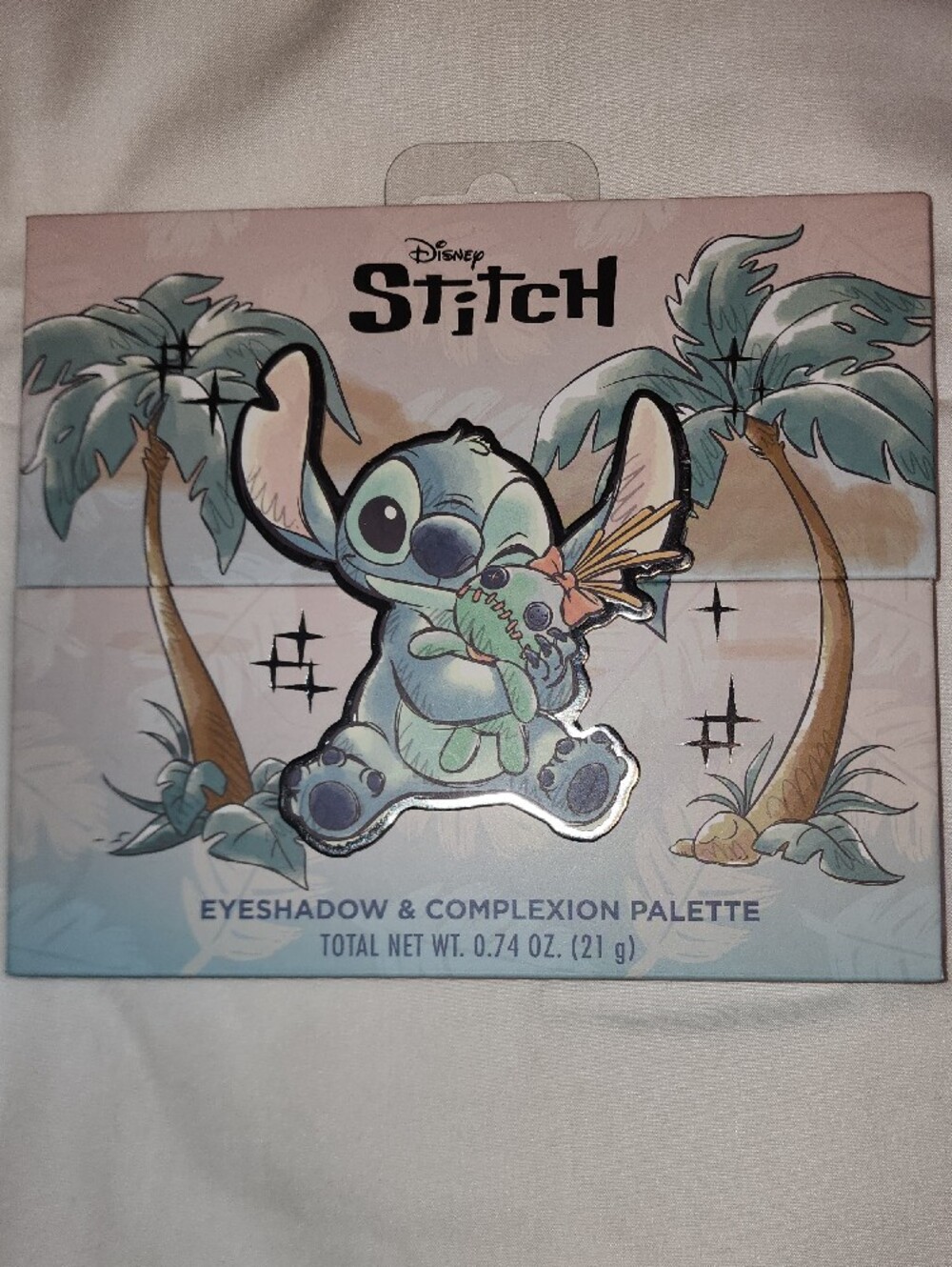 Disney Stitch Makeup Palette - Mint Green & Peach Art